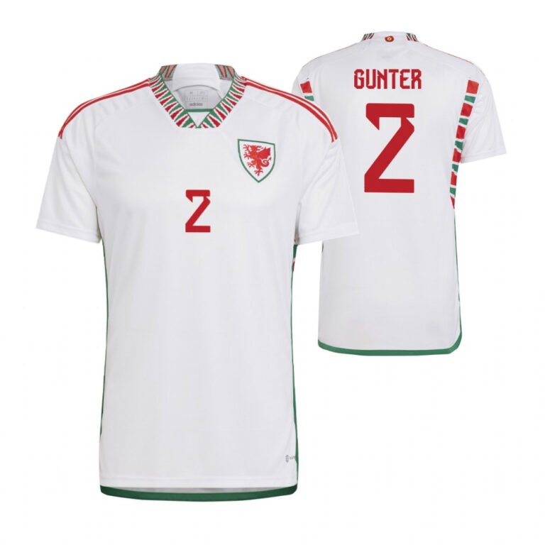 Wales Chris Gunter 2 Away Trikot WM 2022