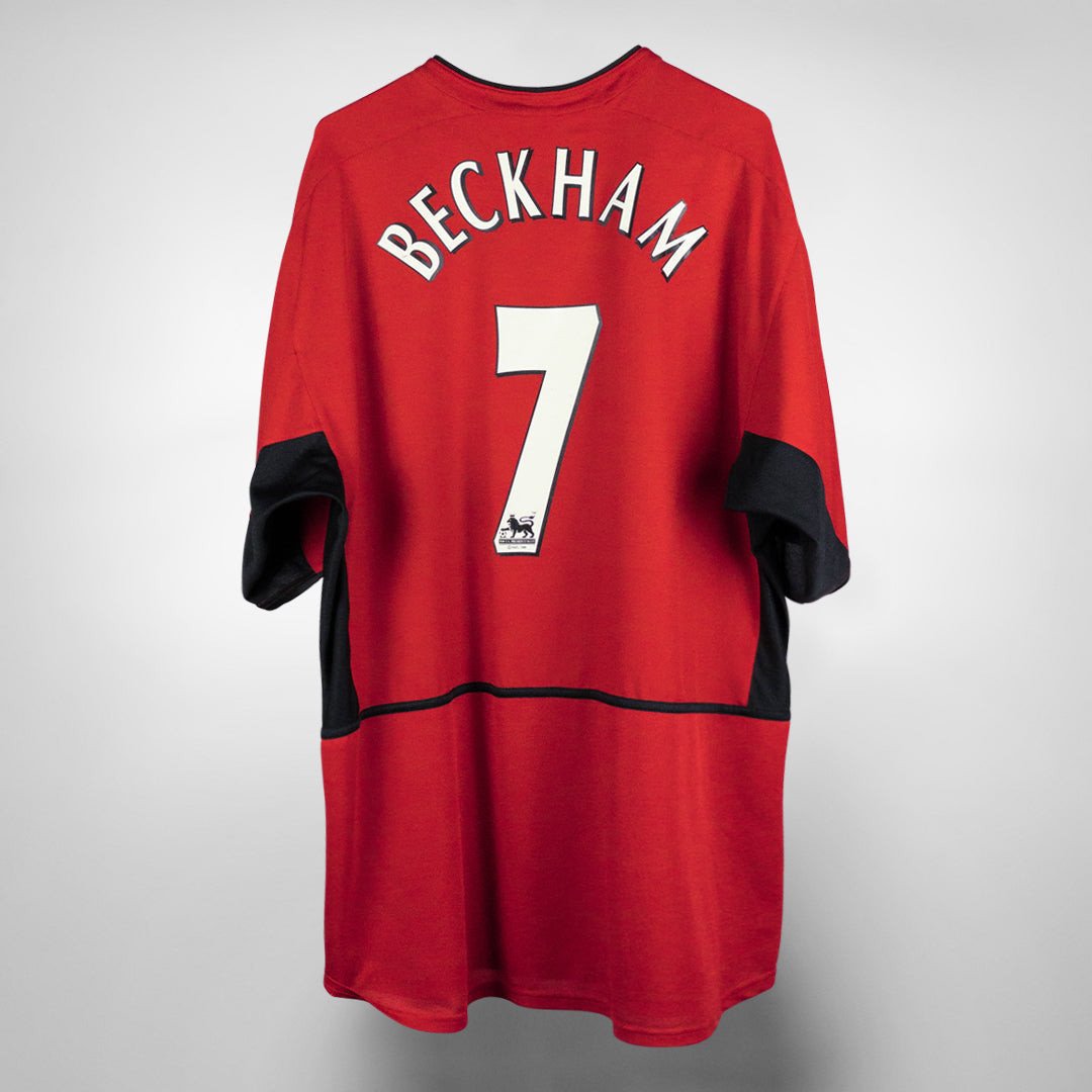 Manchester United David Beckham 7 Retro Home Trikot 2002-2004 Manchester United David Beckham 7 Retro Home Trikot 2002-2004