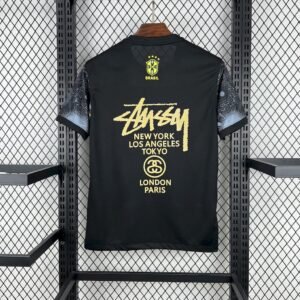 Brasilien X Stussy Jesus Christus Sondertrikot 2025-2026 - Schwarz