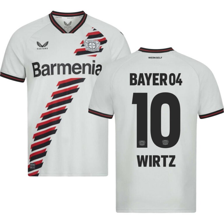 Bayer Leverkusen Florian Wirtz 10 Away Trikot 2023-2024