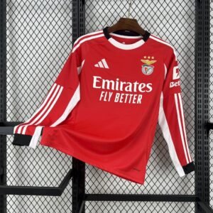 SL Benfica Langarm Home Trikot 2025-2026 - Rot
