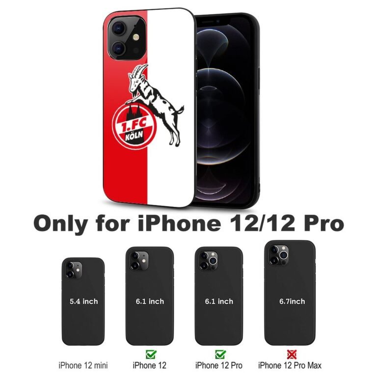FC Köln Stoßfest Glaskasten Handyhüllen & Cover Für IPhone 12