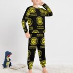 Borussia Dortmund Langarm Pyjama-Set Schlafanzüge Kinder Baumwolle Nachtwäsche Für Mädchen Jungen
