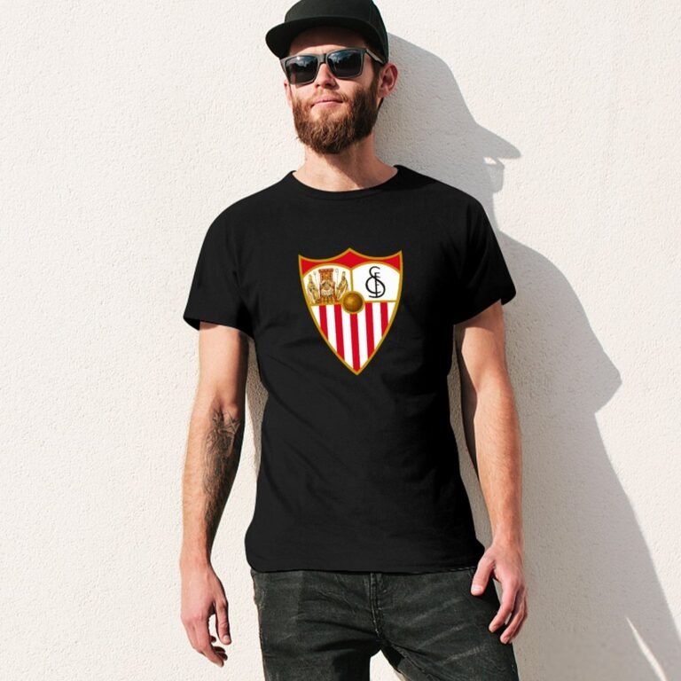 Sevilla FC Core Stretch Slim Cneck Gildan Tee T-Shirt Herren