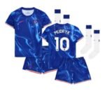 Chelsea Mykhailo Mudryk 10 Heimtrikot Kinder Mini Kit 2024-2025