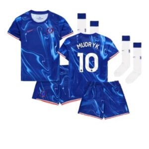 Chelsea Mykhailo Mudryk 10 Heimtrikot Kinder Mini Kit 2024-2025