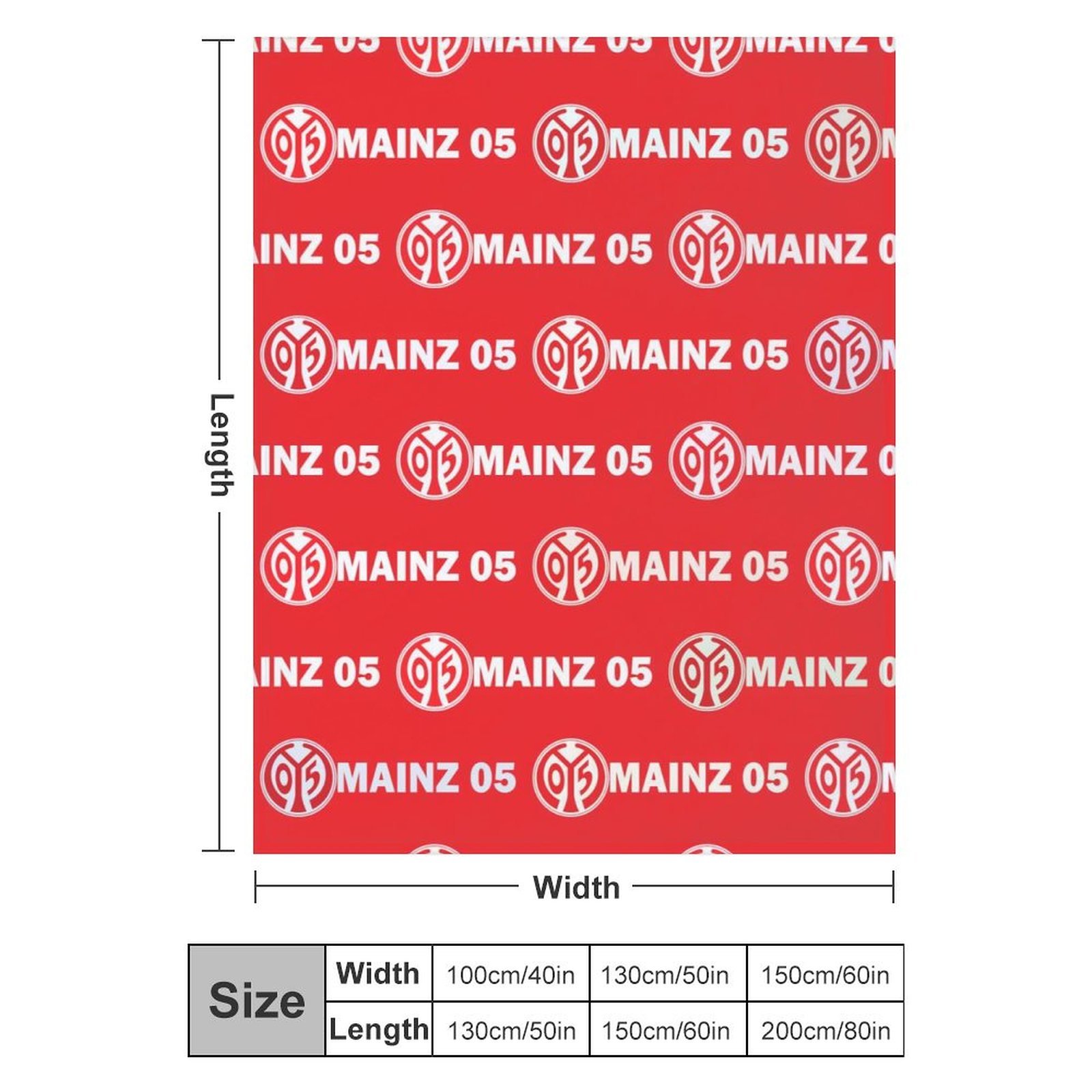 Mainz 05 Decken, Superweiche Decken, Verschiedene Größen Von Decken Mainz 05 Decken, Superweiche Decken, Verschiedene Größen Von Decken