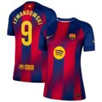 FC Barcelona Robert Lewandowski 9 Frauen Home Trikot 2025-2026