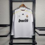 Real Madrid Retro Langarm Home Trikot 2009-2010 - Weiß