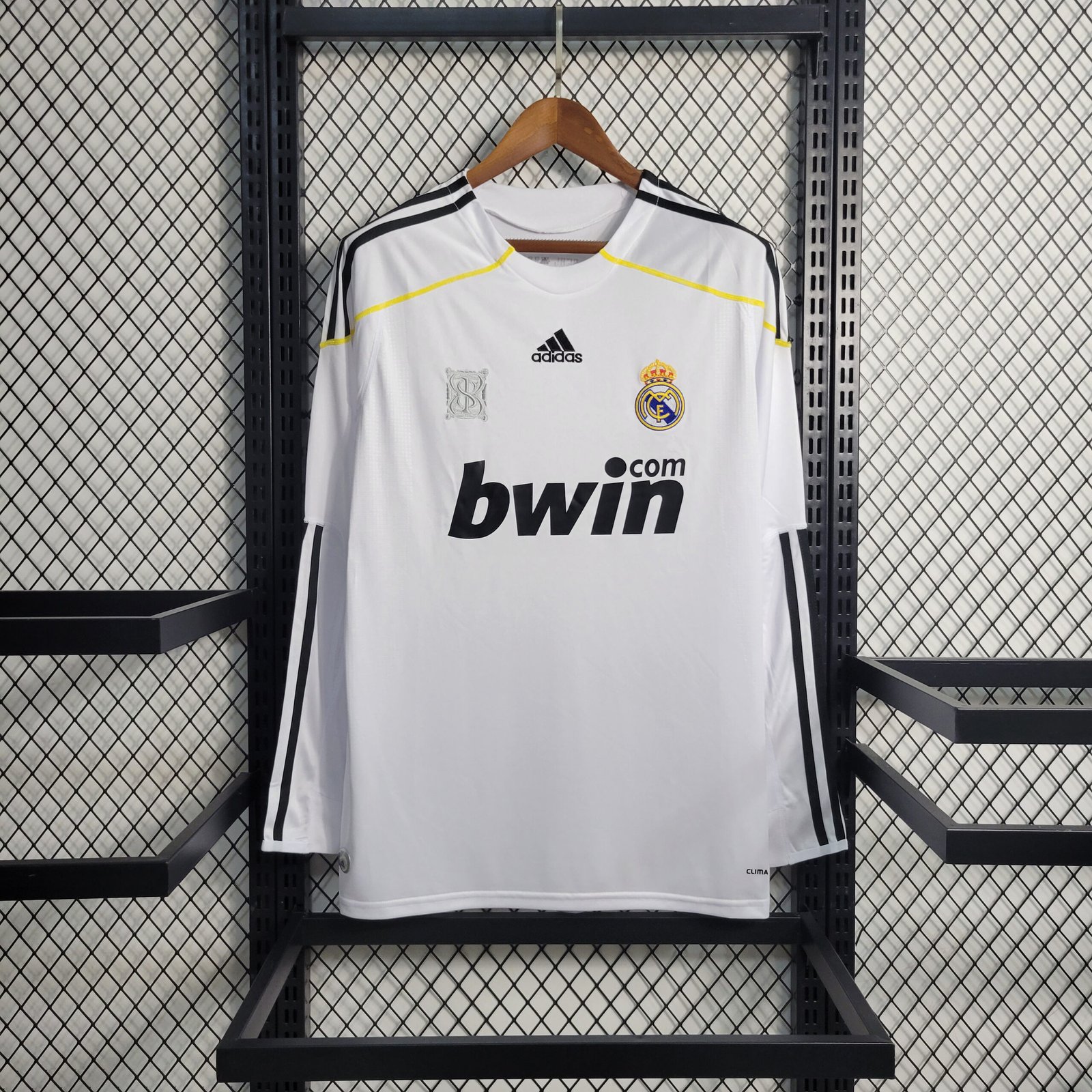 Real Madrid Retro Langarm Home Trikot 2009-2010 - Weiß