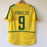 Brasilien Ronaldo 9 Home Retro Trikot WM 2002