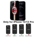 AC Mailand Stoßfest Glaskasten Handyhüllen & Cover Für IPhone 12