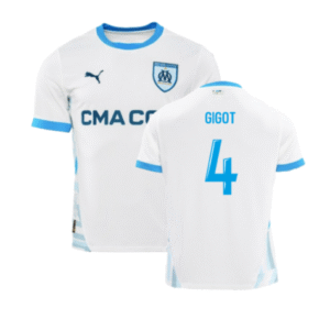 Olympique Marseille Samuel Gigot 4 Home Trikot 2024-2025