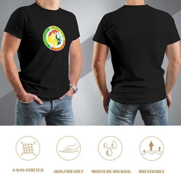 Senegal Stretch Slim Cneck Gildan Tee T-Shirt Herren