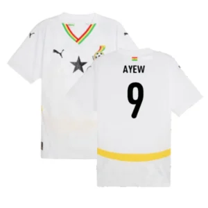Ghana Jordan Ayew 9 Away Trikot 2024-2025
