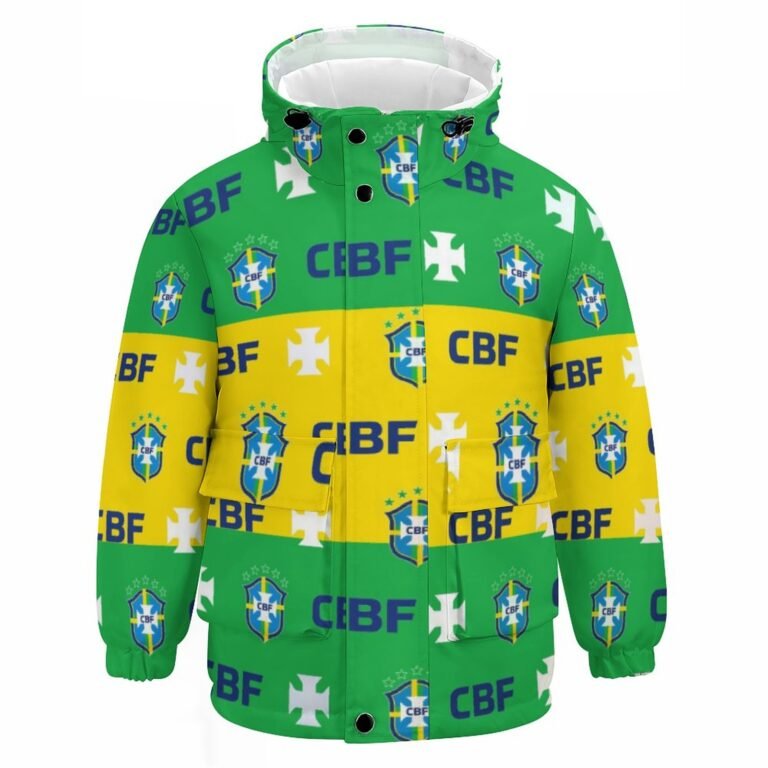 Brasilien Kinder Winddicht Outdoorjacke Mit Kapuze Sweatjacke Windbreaker