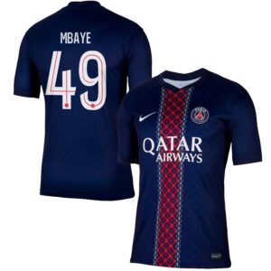Paris Saint-Germain Ibrahim Mbaye 49 Home Trikot 2025-2026