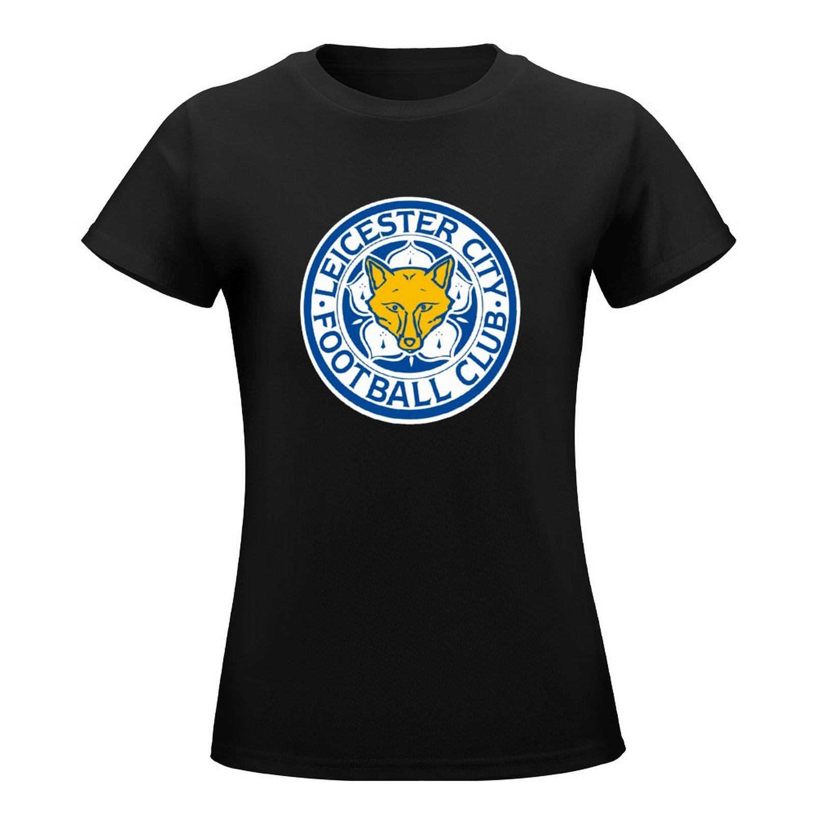 Leicester City Damen Kurzarm Rundhals T-Shirt Casual Sommer Tops Leicester City Damen Kurzarm Rundhals T-Shirt Casual Sommer Tops