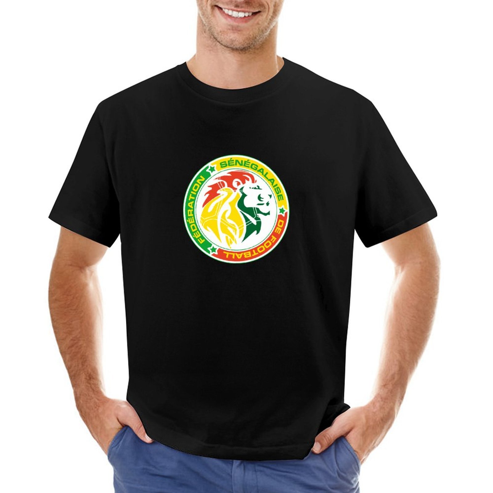Senegal Stretch Slim Cneck Gildan Tee T-Shirt Herren Senegal Stretch Slim Cneck Gildan Tee T-Shirt Herren