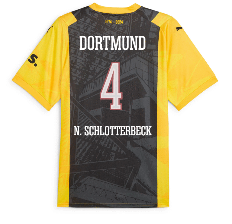Borussia Dortmund Nico Schlotterbeck 50-jährige Jubiläum Sondertrikot 2023-2024