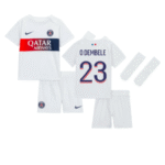 PSG Ousmane Dembele 23 Auswärtstrikot Kinder Mini Kit 2023-2024
