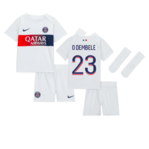 PSG Ousmane Dembele 23 Auswärtstrikot Kinder Mini Kit 2023-2024