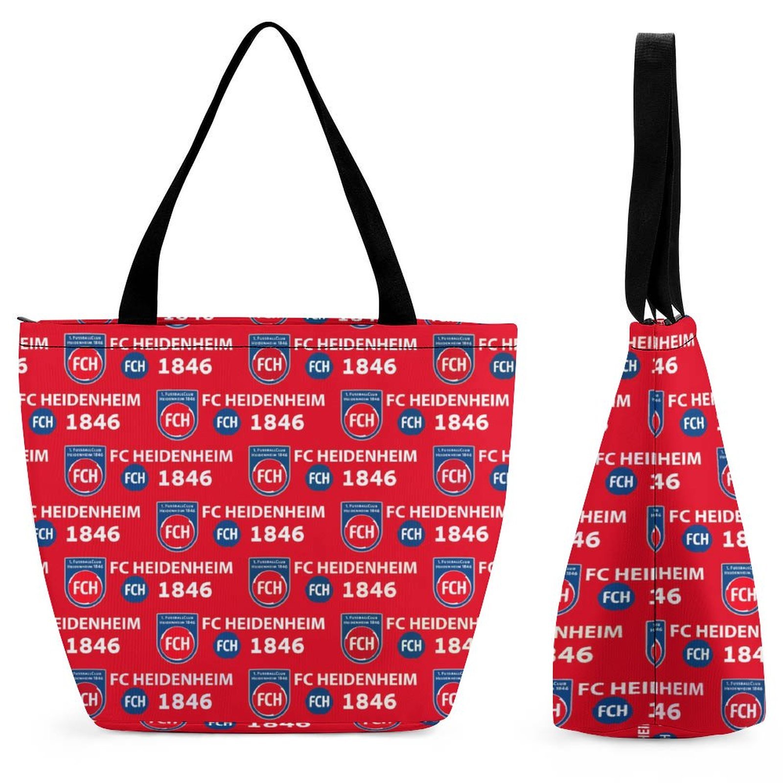 FC Heidenheim Frauen Tragetasche Oxford-Stoff Einkaufsbeutel Tote Bag FC Heidenheim Frauen Tragetasche Oxford-Stoff Einkaufsbeutel Tote Bag