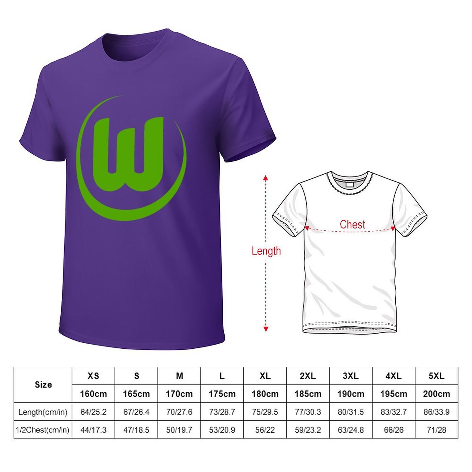 VfL Wolfsburg Core Stretch Slim Cneck Gildan Tee T-Shirt Herren VfL Wolfsburg Core Stretch Slim Cneck Gildan Tee T-Shirt Herren