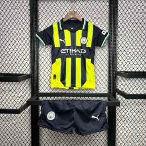 Man City Erling Haaland 9 Auswärtstrikot Kinder Mini Kit 2024-2025