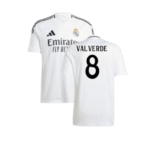 Real Madrid Federico Valverde 8 Home Trikot 2024-2025