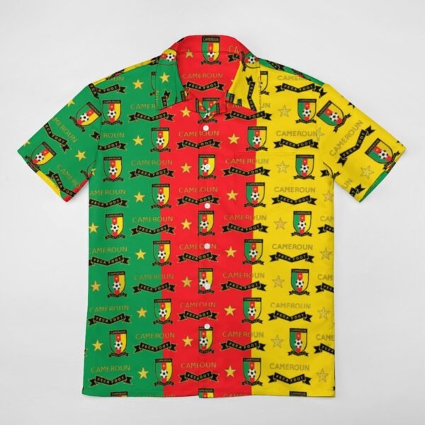 Kamerun Kurzärmelige Herrenhemden, Passform Sommer Kurzarm Casual Button-Down Hemden