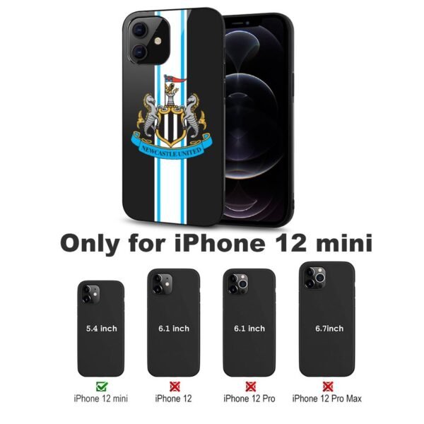 Newcastle United Stoßfest Glaskasten Handyhüllen & Cover Für IPhone 12