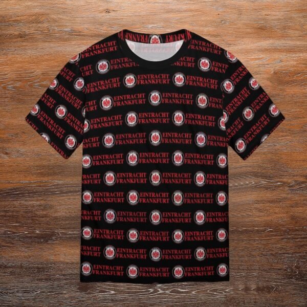 Eintracht Frankfurt Unisex 3D Vollständig Druck Kurzarm T-Shirts Beiläufige Tee Tops