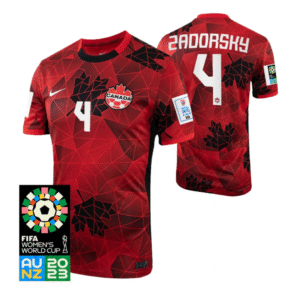 Kanada Shelina Zadorsky 4 Home Trikot WM 2023