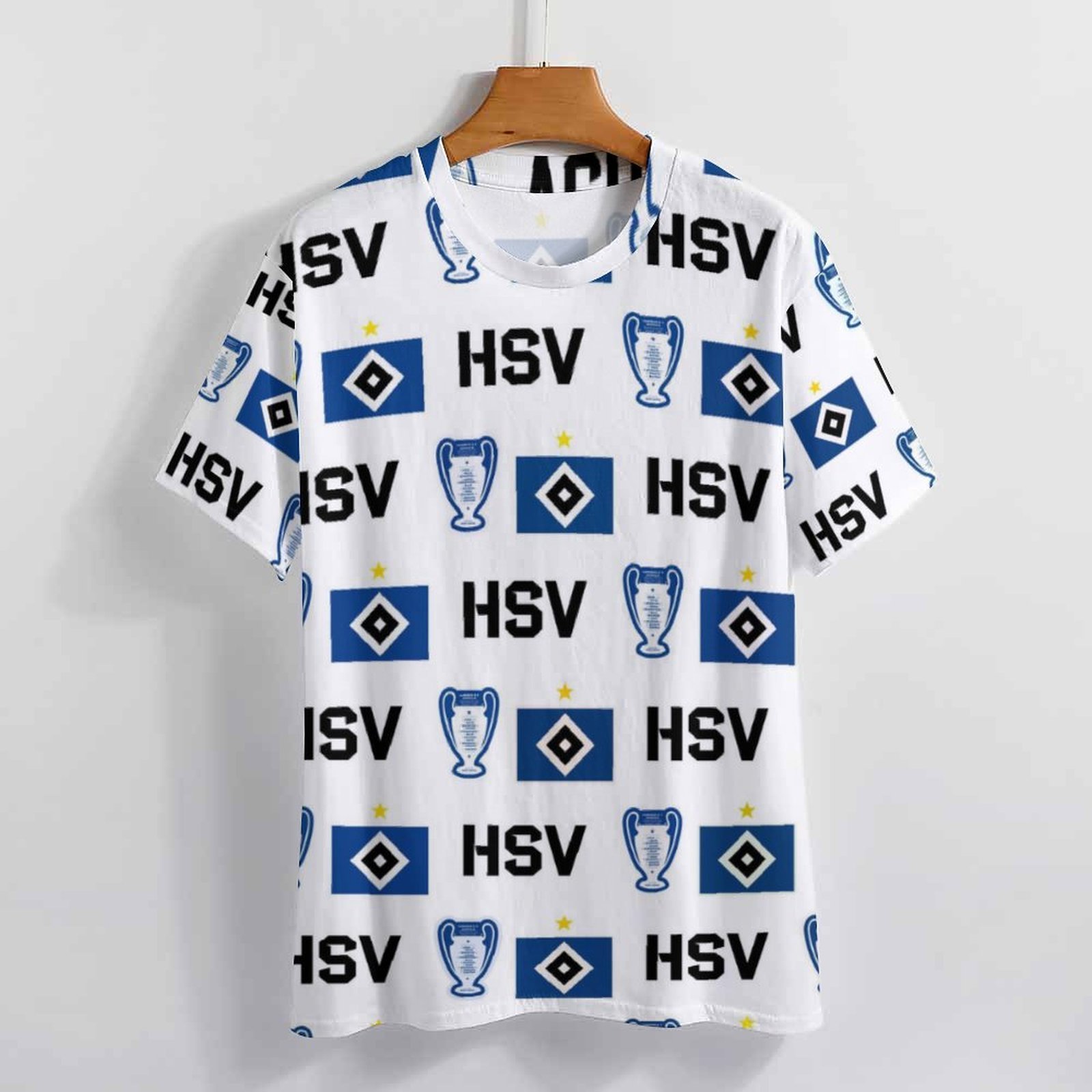 Hamburger SV 3D Vollständig Druck Kurzarm T-Shirts Beiläufige Tee Tops Hamburger SV 3D Vollständig Druck Kurzarm T-Shirts Beiläufige Tee Tops