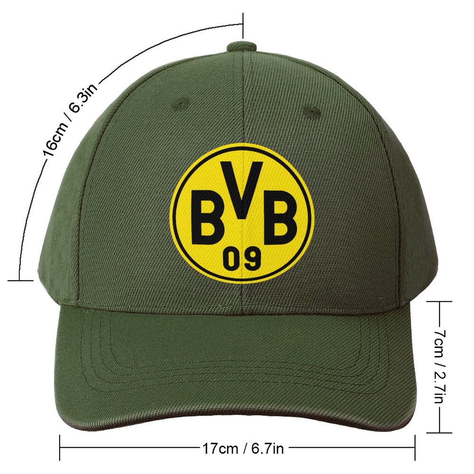 Unisex Borussia Dortmund Baseball Cap Verstellbar Reine Farbe Baseballkappe Mütze Unisex Borussia Dortmund Baseball Cap Verstellbar Reine Farbe Baseballkappe Mütze