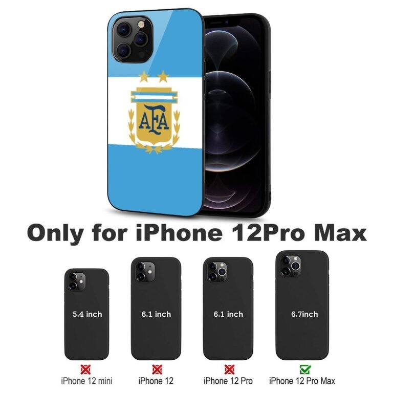 Argentinien Stoßfest Glaskasten Handyhüllen & Cover Für IPhone 12