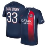 Paris Saint-Germain Warren Zaïre-Emery 33 Home Trikot 2023-2024