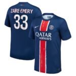 Paris Saint-Germain Warren Zaïre-Emery 33 Home Trikot 2024-2025