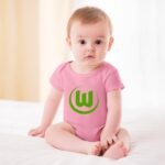 VfL Wolfsburg Baby Bodysuit Strampler Schlafanzug Mit Kurzen Ärmeln