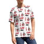 FC Köln 3D Vollständig Druck Kurzarm T-Shirts Beiläufige Tee Tops