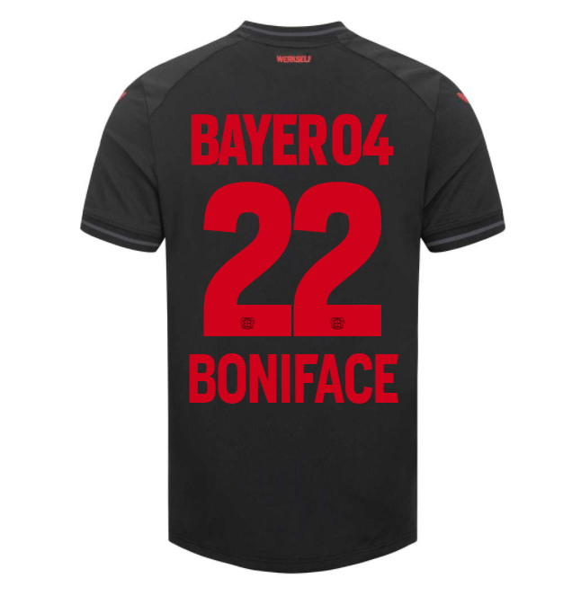 Bayer Leverkusen Victor Boniface 22 Home Trikot 2023-2024