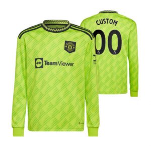 Manchester United Langarm Third Trikot 2022-2023 ( Aufdruck Dein Name )