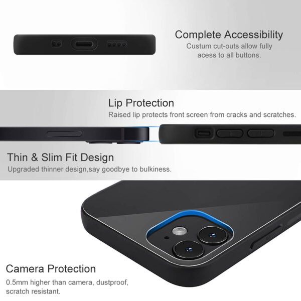 AC Mailand Stoßfest Glaskasten Handyhüllen & Cover Für IPhone 12