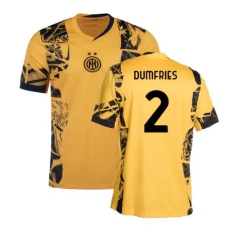Inter Mailand Denzel Dumfries 2 Third Trikot 2024-2025