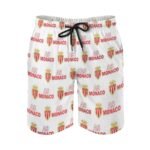 AS Monaco Herren Badehose Schnelltrocknende Strandshorts Mit Tasche Kordelzug Shorts
