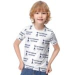 Tottenham Hotspur Jungen Mädchen Kurzarm 3D-Druck T-Shirt Rundhals-Sommerhemd Tops