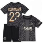 PSG Randal Kolo Muani 23 Third Trikot Kinder Mini Kit 2023-2024