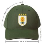 Uruguay Baseball Cap Verstellbar Reine Farbe Baseballkappe Mütze