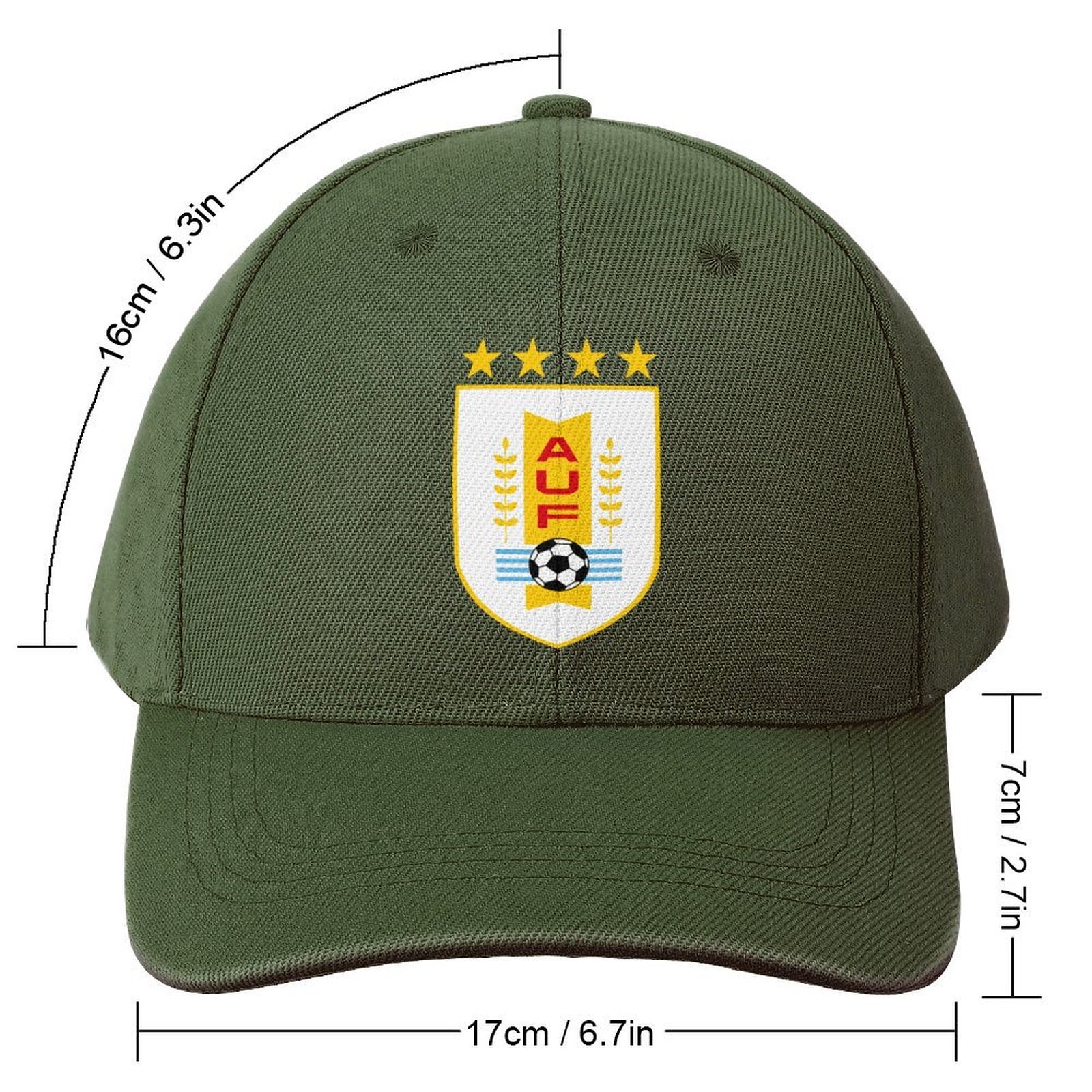 Uruguay Baseball Cap Verstellbar Reine Farbe Baseballkappe Mütze Uruguay Baseball Cap Verstellbar Reine Farbe Baseballkappe Mütze